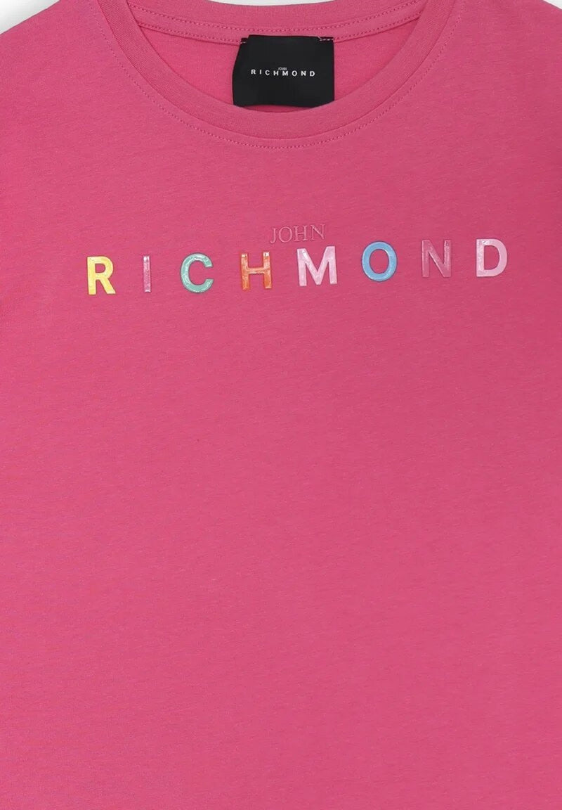 John Richmond abito rosa bambina con maniche volant - ROSA | CammarataMode