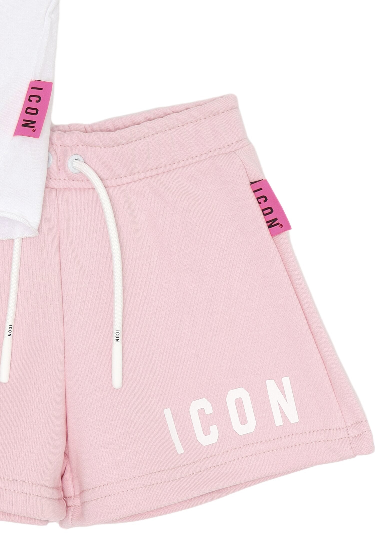 ICON completo bambina rosa chiaro 12 mesi 4 anni nodo frontale cotone | CammarataMode