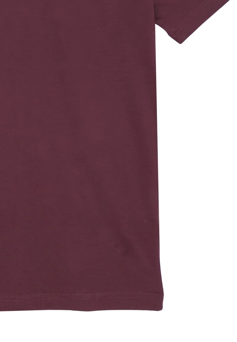 John Richmond t Shirt Bordeaux Uomo Basic In Jersey Maniche Corte Quotidiano