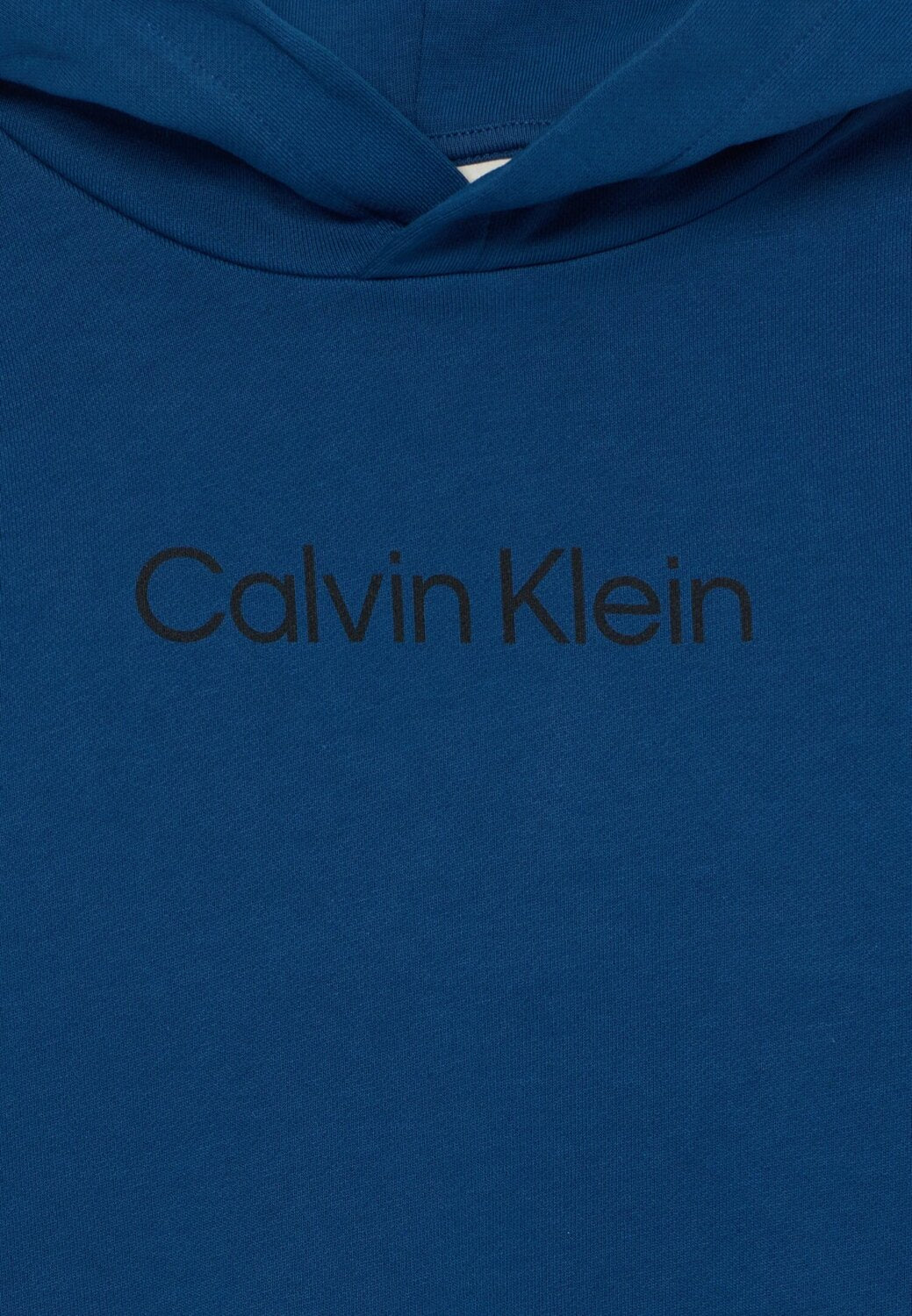 Calvin Klein Felpa Blu Bambino In Cotone Con Cappuccio Sportivo AI25