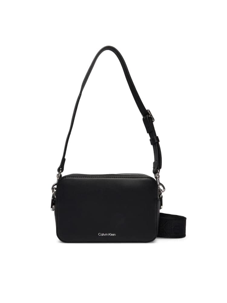 Calvin Klein borsa nera donna mini logo Misure: 17,5 x 12 x 5 cm