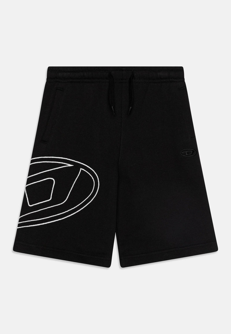 Bermuda Diesel Bambino Nero Logo Oversize - NERO | CammarataMode
