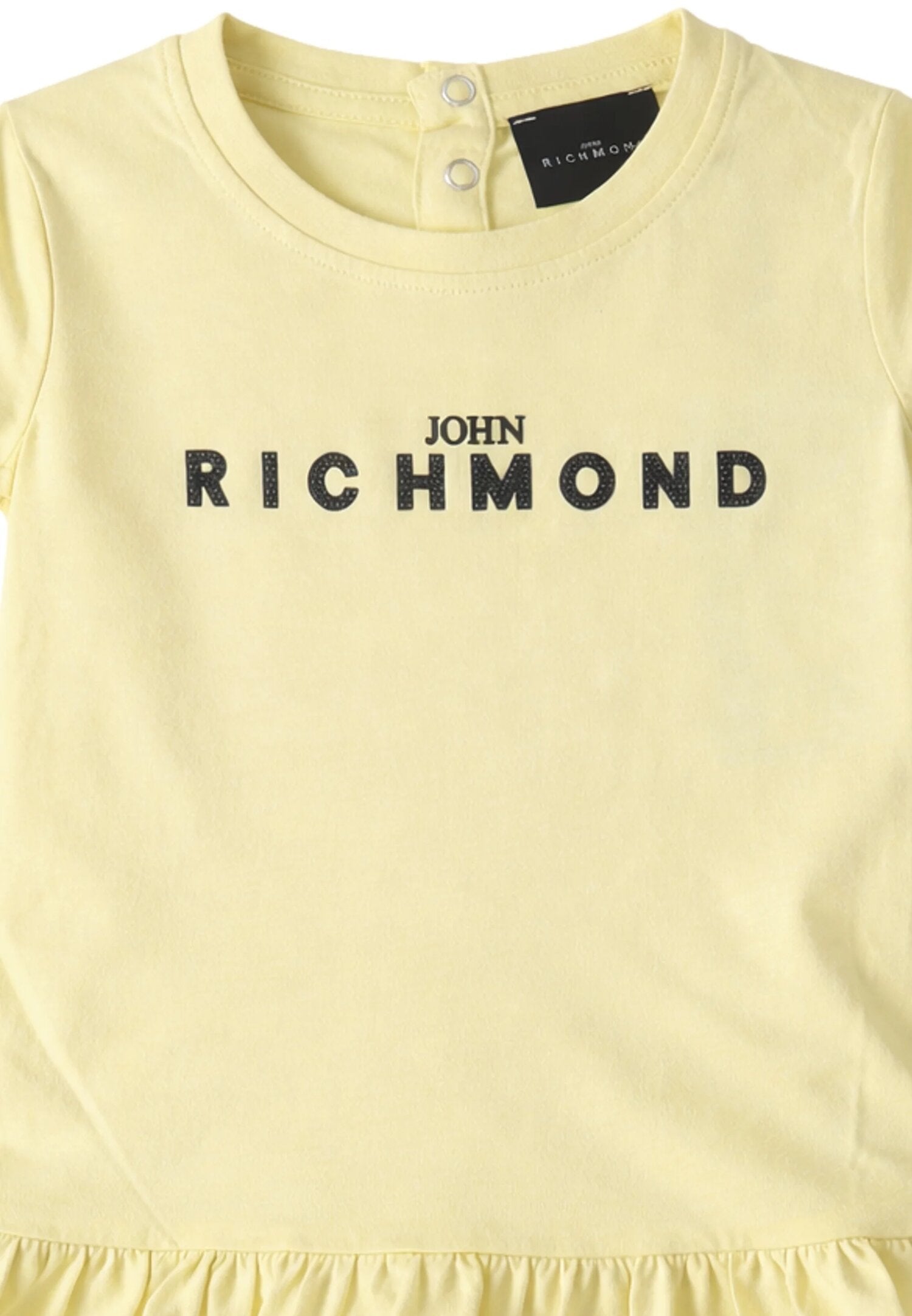 John Richmond Vestito Giallo Con Gonna Arricchiata Neonata RIP26034VE_