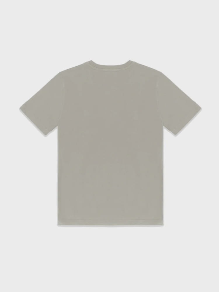 Refrigiwear tshirt beige uomo logo lettering