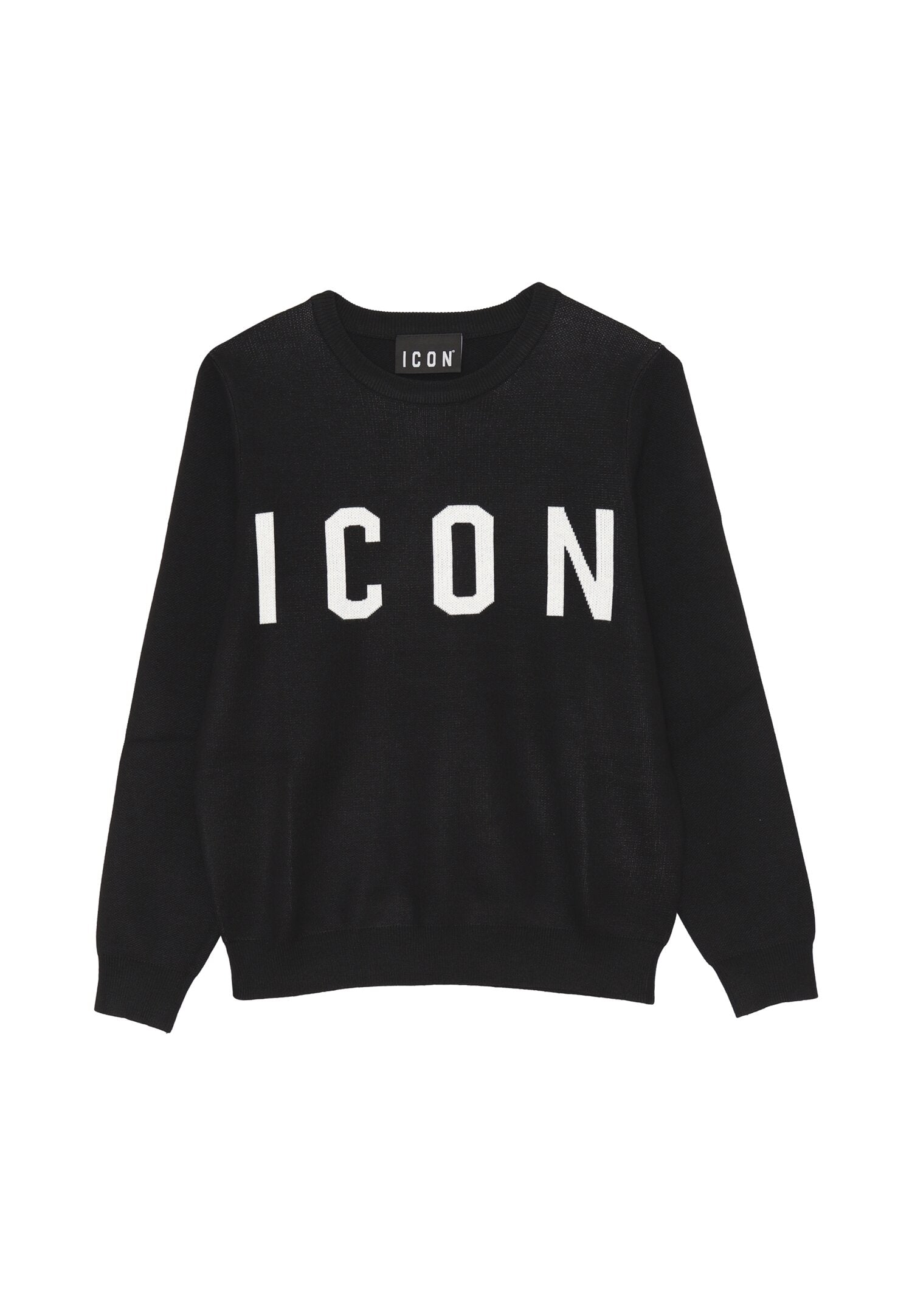 Icon Maglia Nero Bambino In Poliestere Girocollo Sportivo AI25