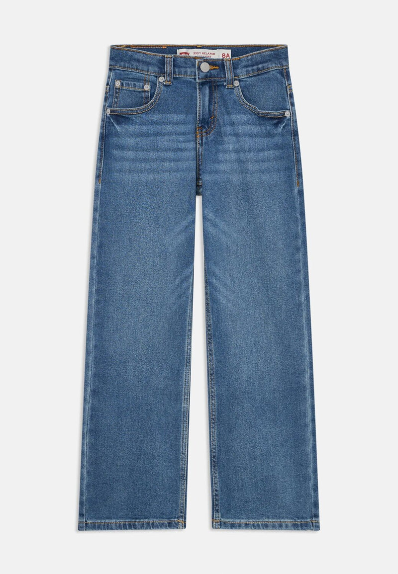 Levi’s Jeans Bambino 555 – Fit Dritto a Sigaretta Blu Denim - DENIM | CammarataMode