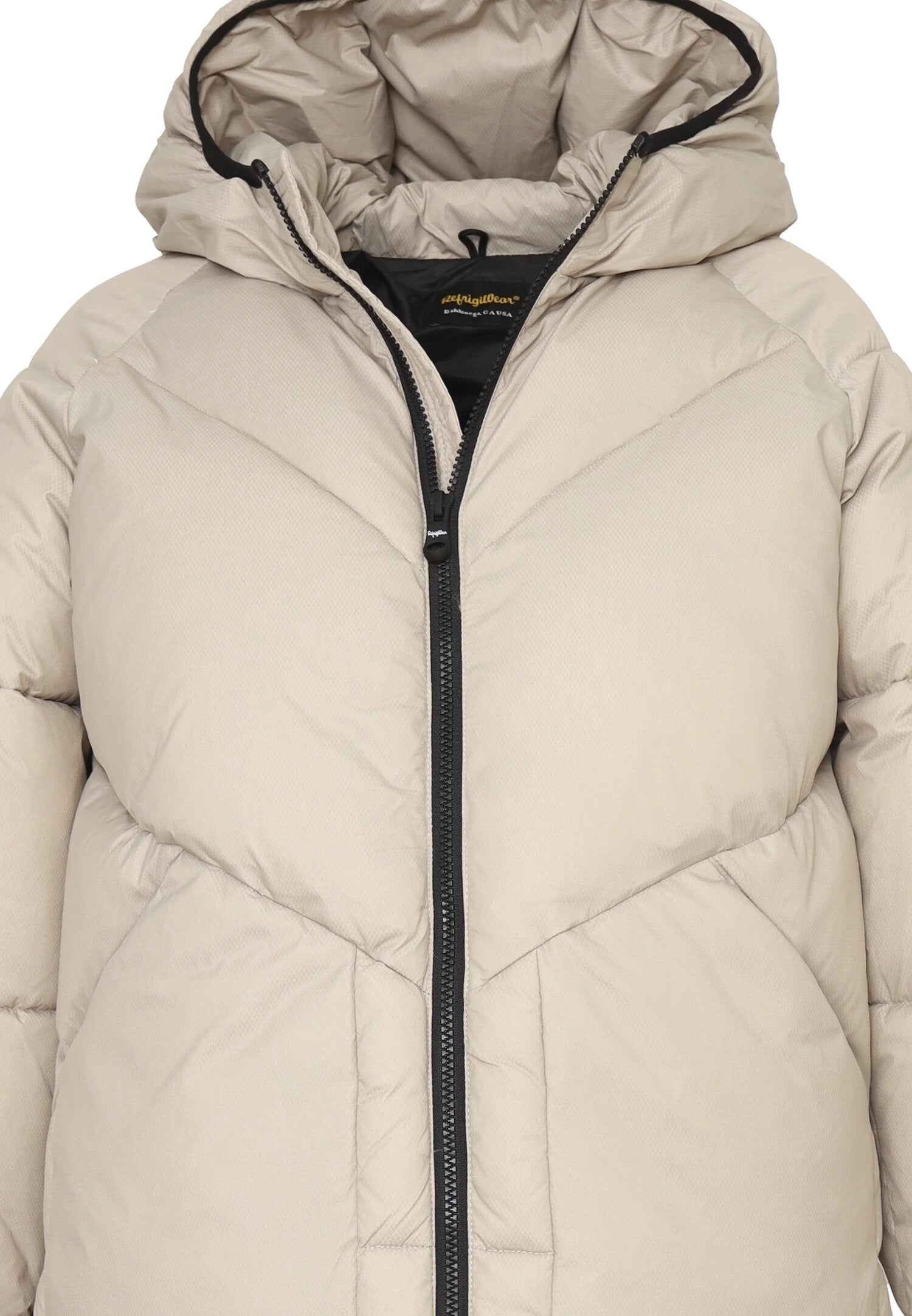 Refrigiwear Giubbotto Beoge Bambino In Nylon Con Cappuccio Invernale AI25