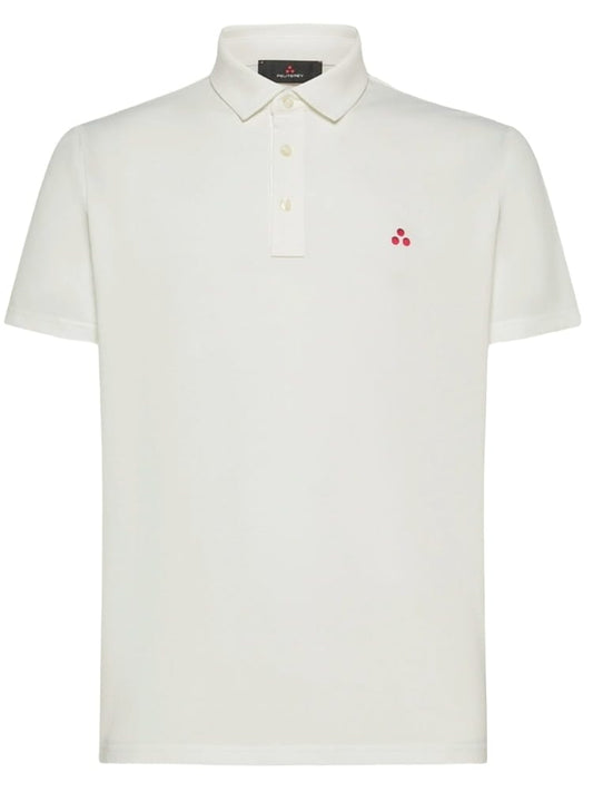 Peuterey polo bianca uomo logo sul petto