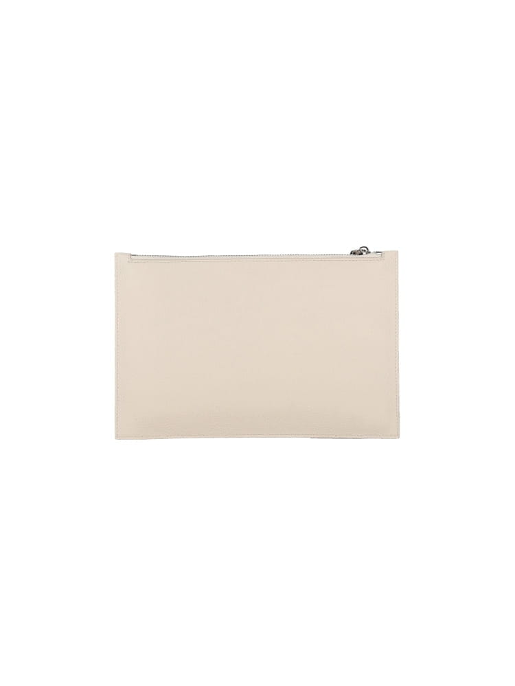 Gcds pochette crema donna mini logo Misure: 28 x 18 cm