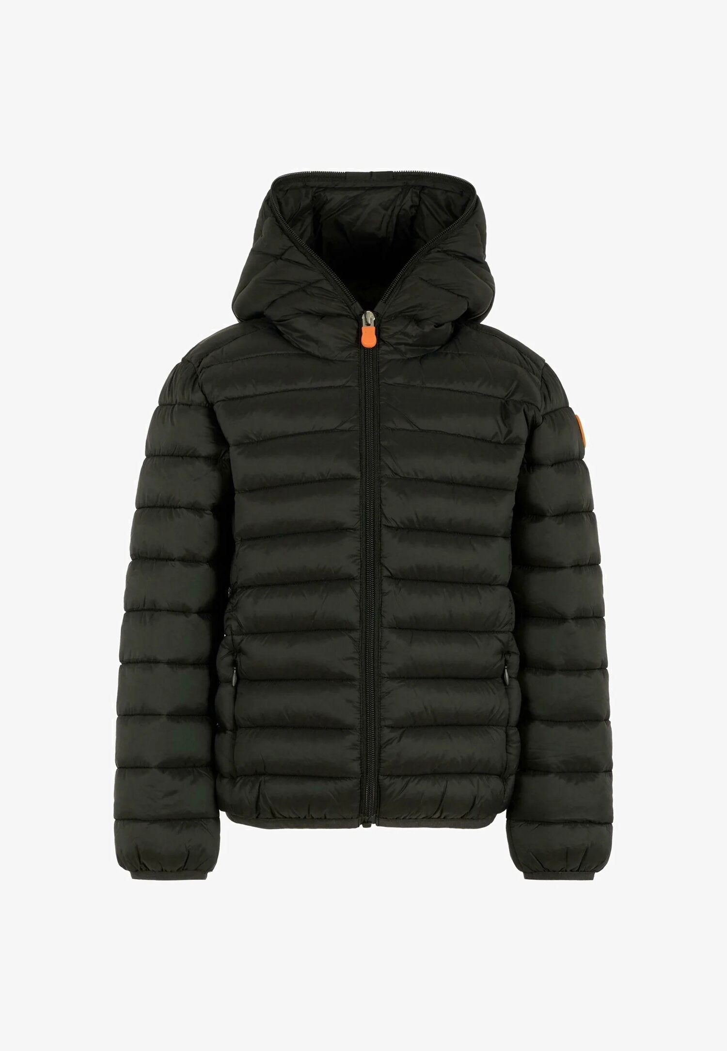 Save The Duck Giubbotto Nero Bambino In Nylon Con Cappuccio Sportivo AI25