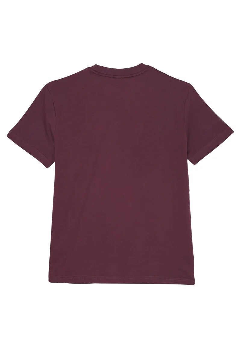 John Richmond t Shirt Bordeaux Uomo Basic In Jersey Maniche Corte Quotidiano