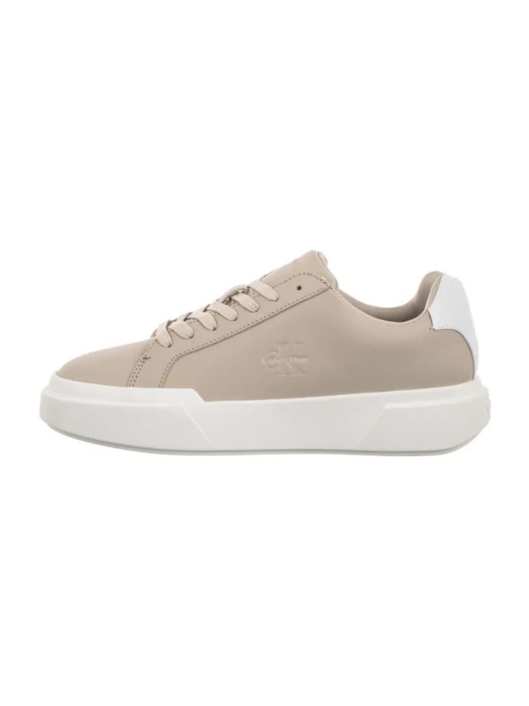 Calvin Klein scarpe beige donna logo sul lato