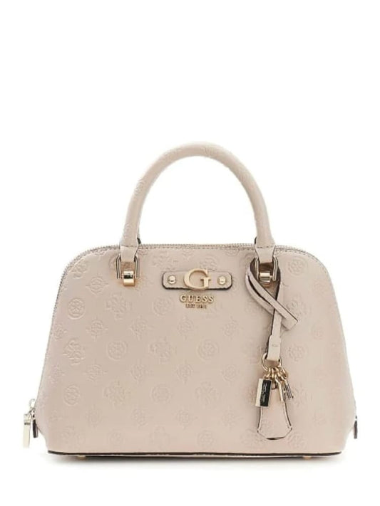 Guess borsa crema donna logo all over