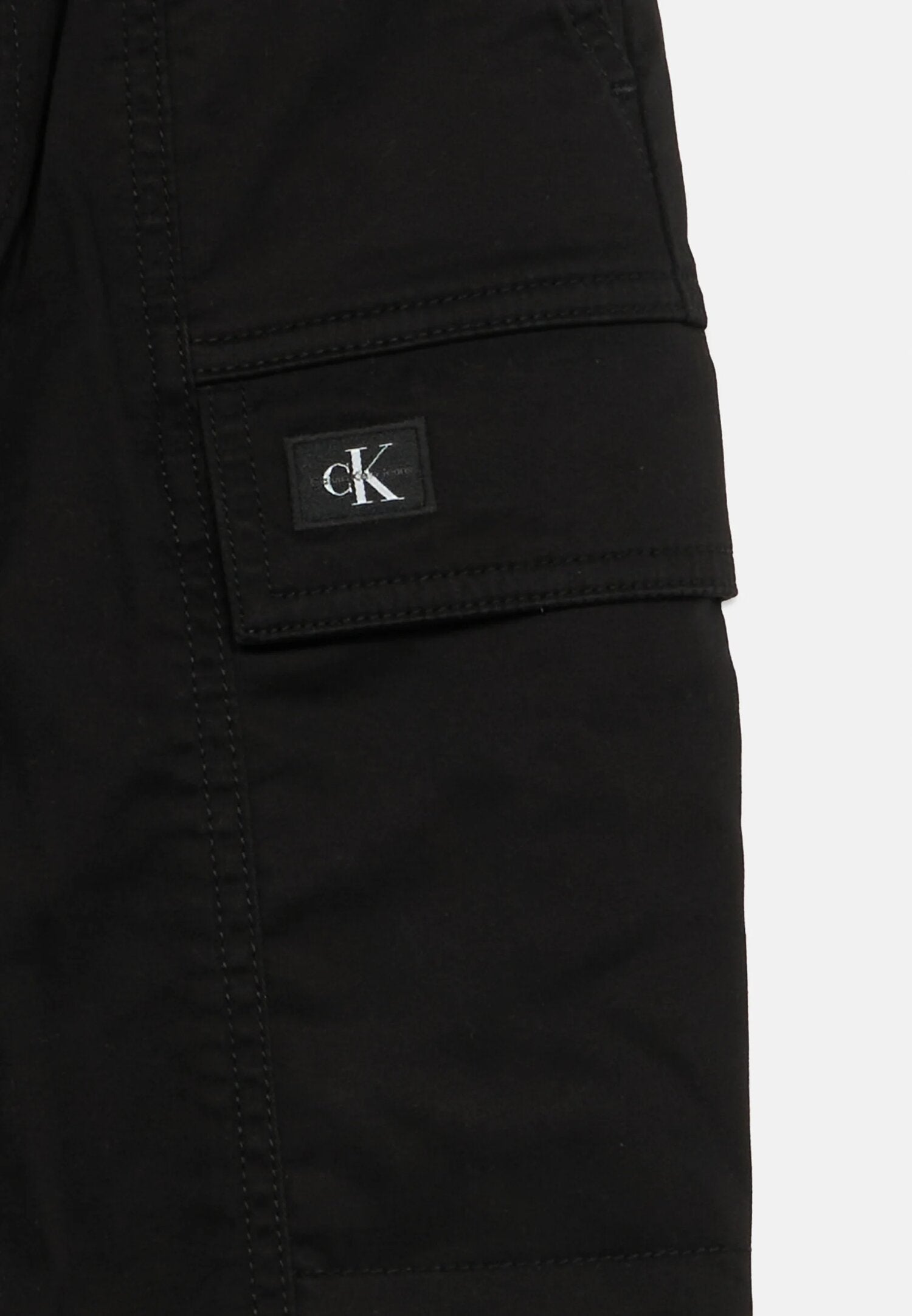 Calvin Klein Pantalone Cargo Nero Ragazzo Tasche Laterali Sportivo PE26