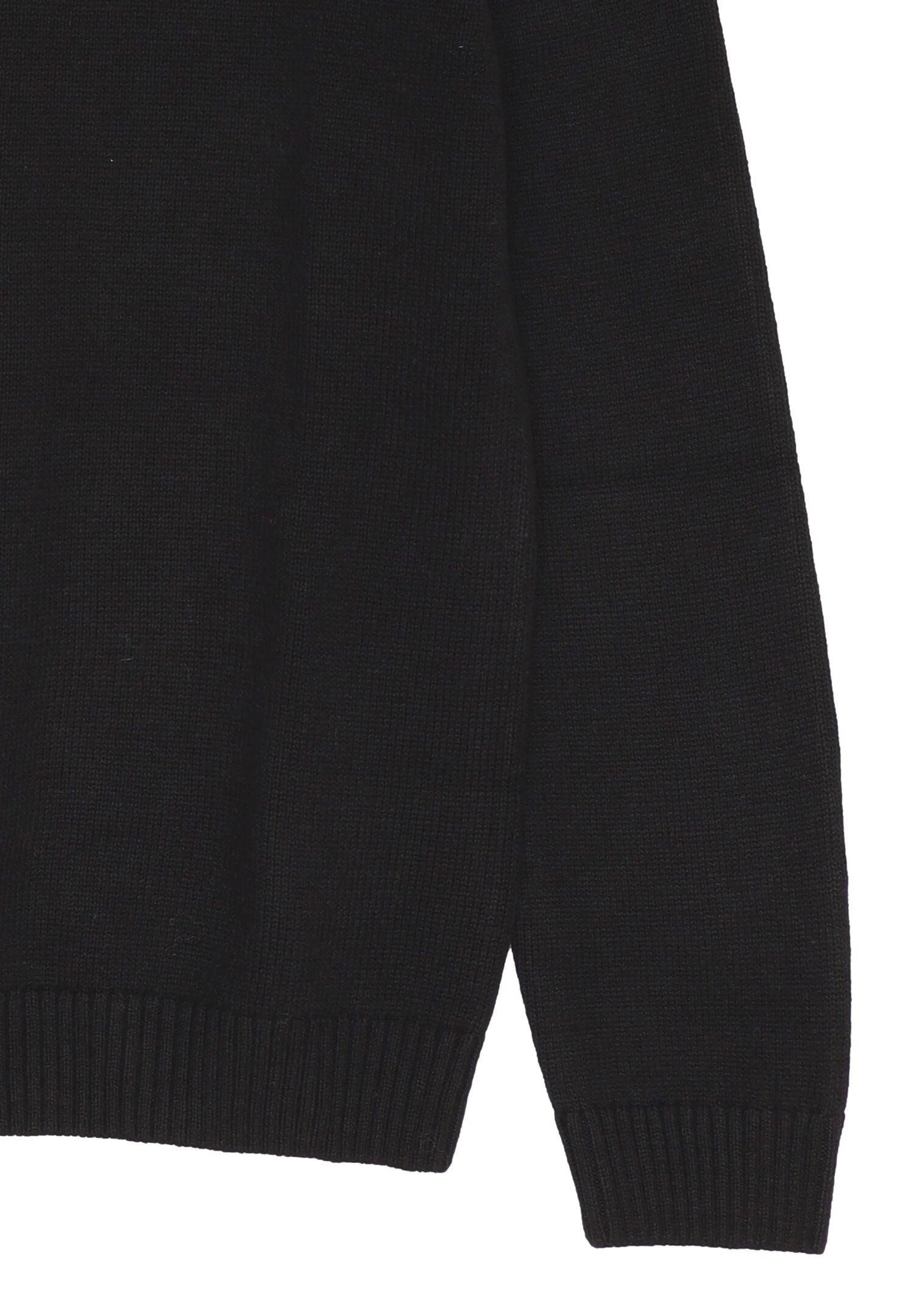 Roy Rogers maglione bambino e ragazzo nero cotone e lana logo | CammarataMode