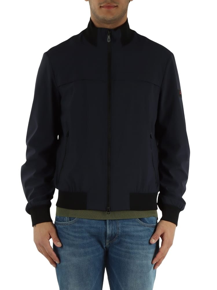 Peuterey giubbotto blu navy uomo logo sul braccio