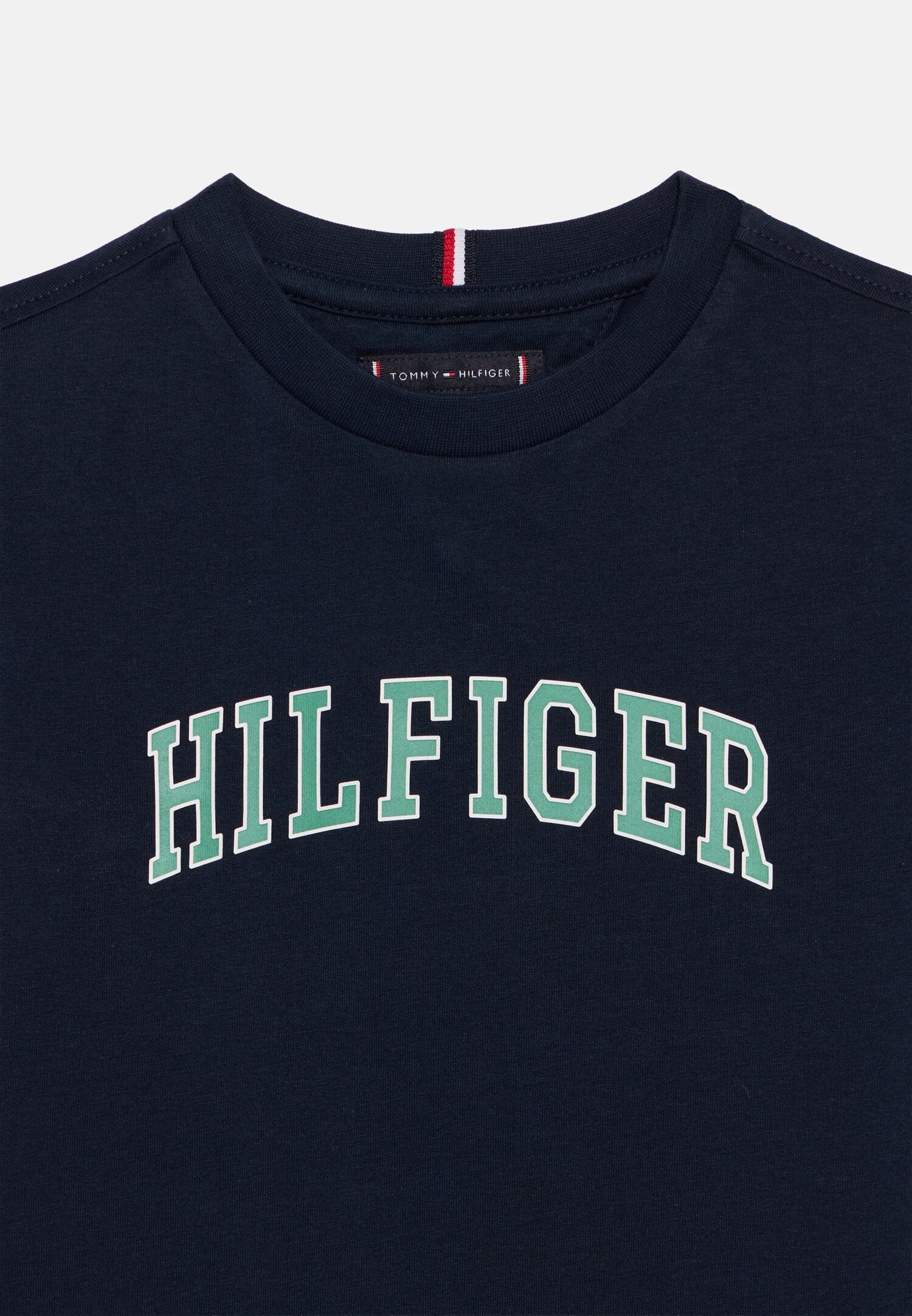 Tommy Hilfiger Tshirt Blu Ragazzo Girocollo Quotidiano In Jersey KB0KB10420C1