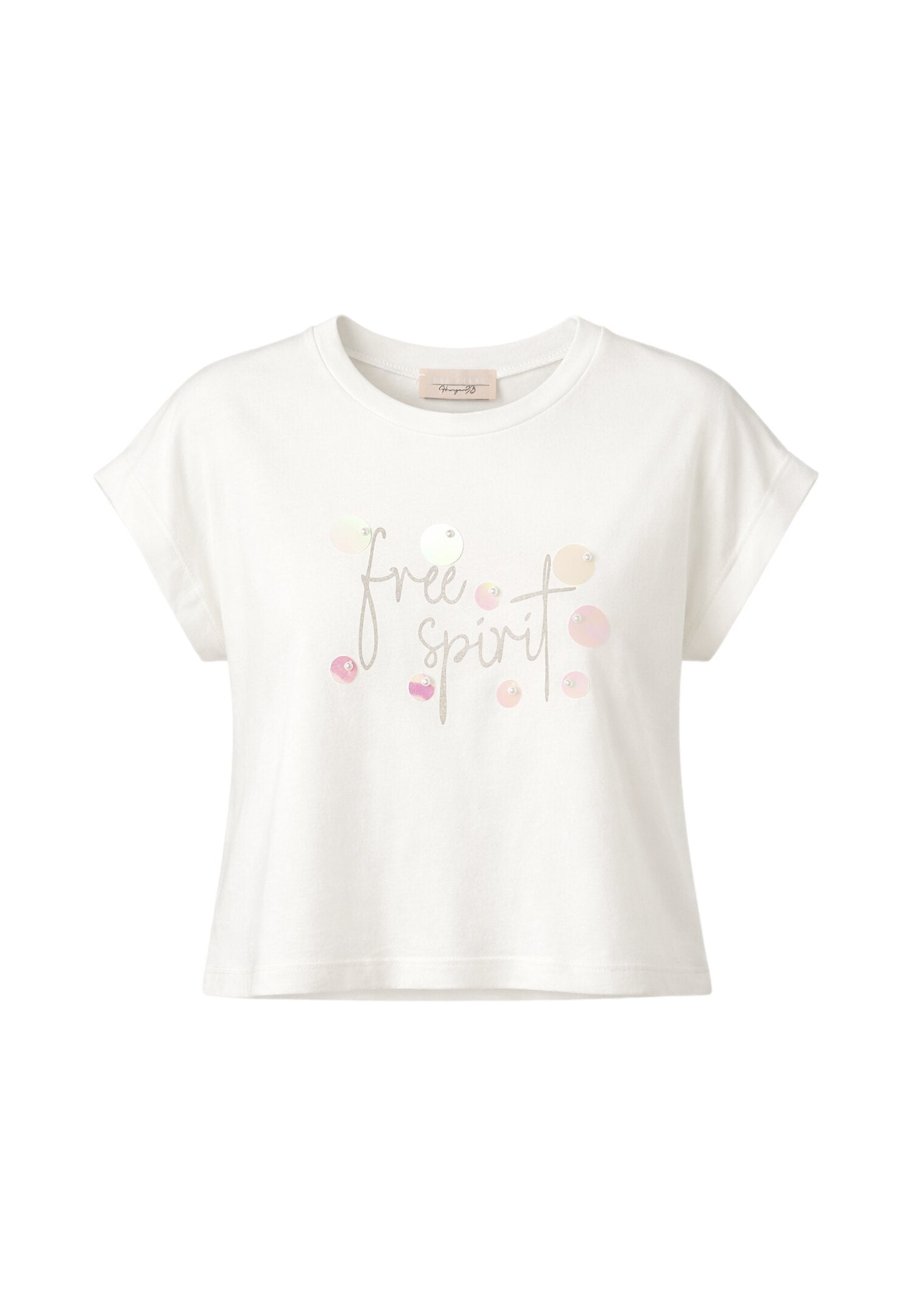 Mon Saurire Completo Tshirt Panna e Pantaloncini Bambina M1342J+M1340J_