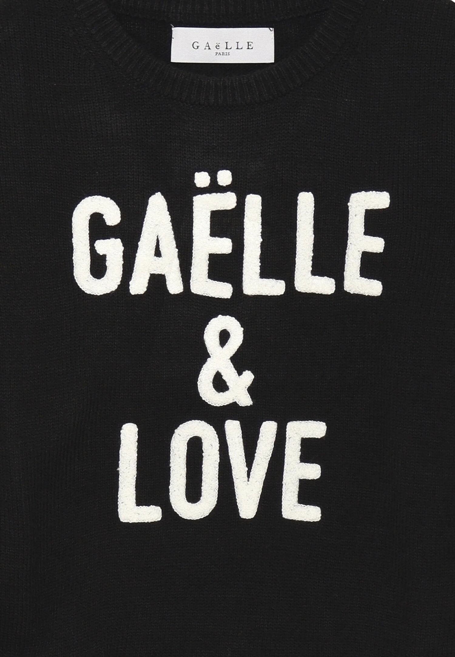 Gaelle Paris Maglioncino Nero Bambina In Lana Girocollo | Elegante AI25 | CammarataMode