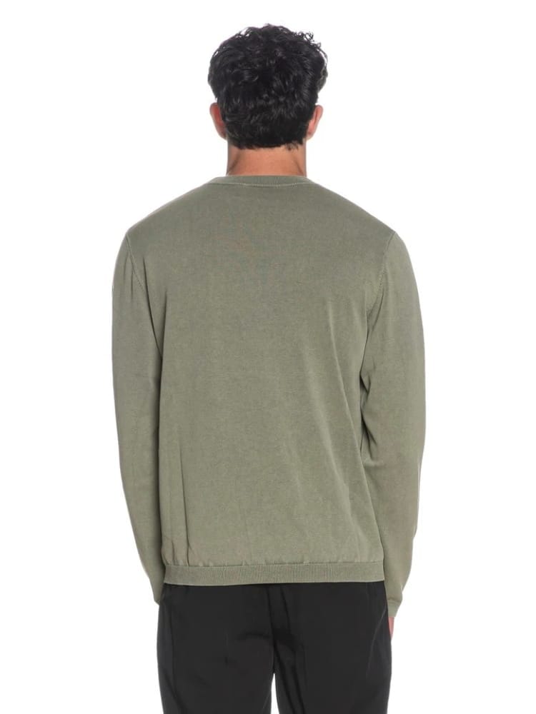 Refrigiwear maglia verde alga uomo mini logo
