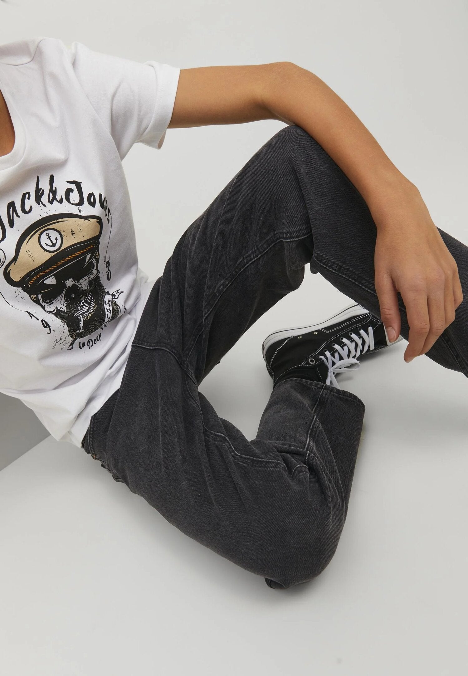 Jack & Jones Jeans Neri Fit Rilassato Bambino 12217782_