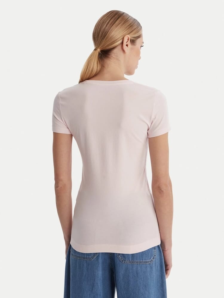 Guess tshirt rosa donna con logo