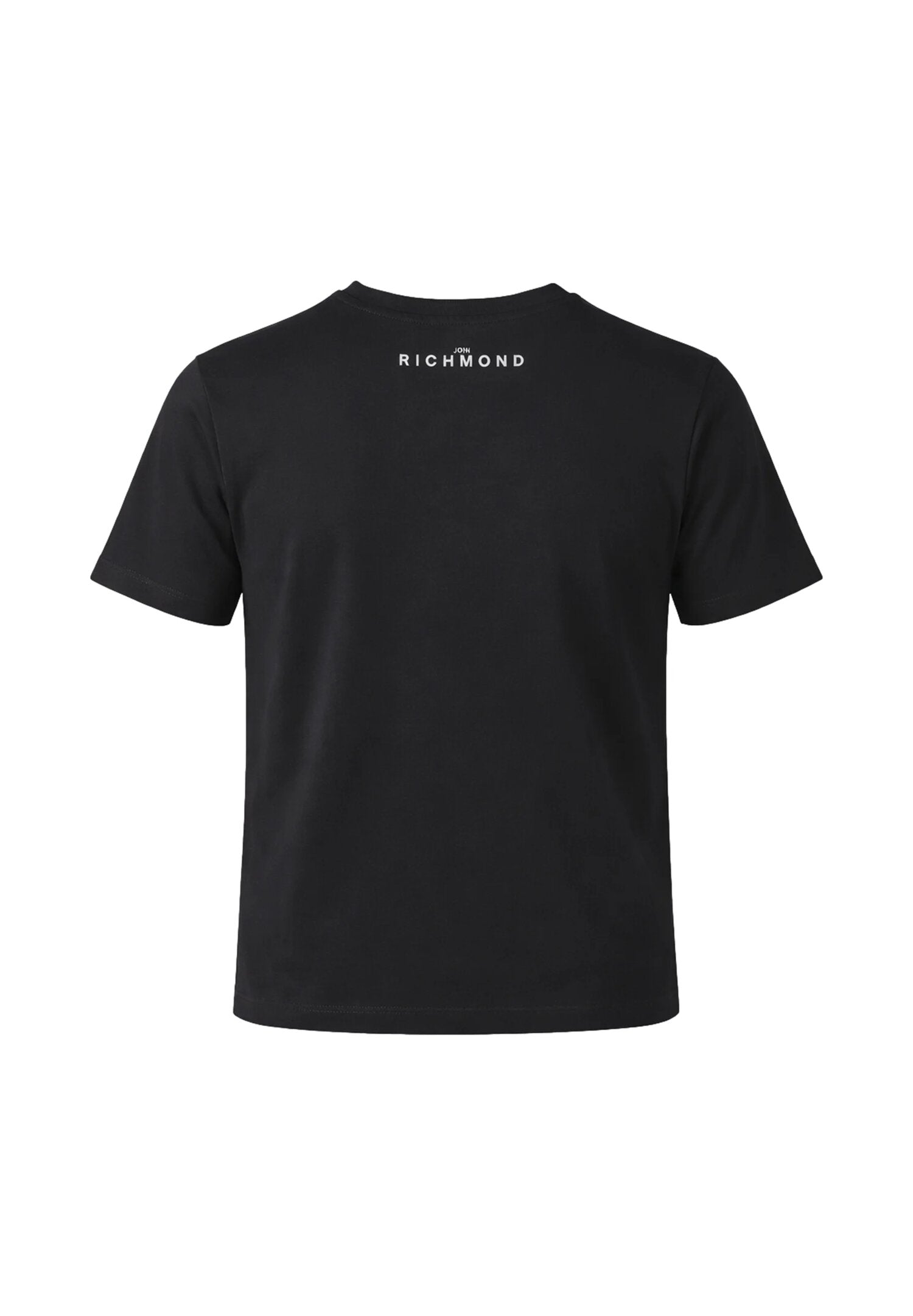 John Richmond Tshirt Nera Con Logo Centrale Bianco Bambino RBP26008TS_