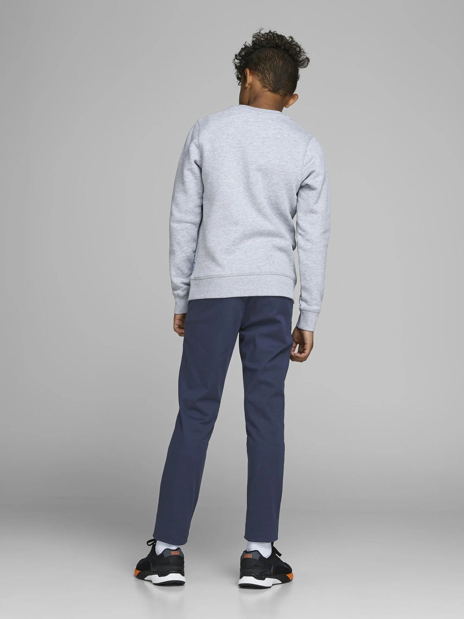 Jack & Jones chino slim fit bambino ragazzo blu navy cotone elasticizzato | CammarataMode