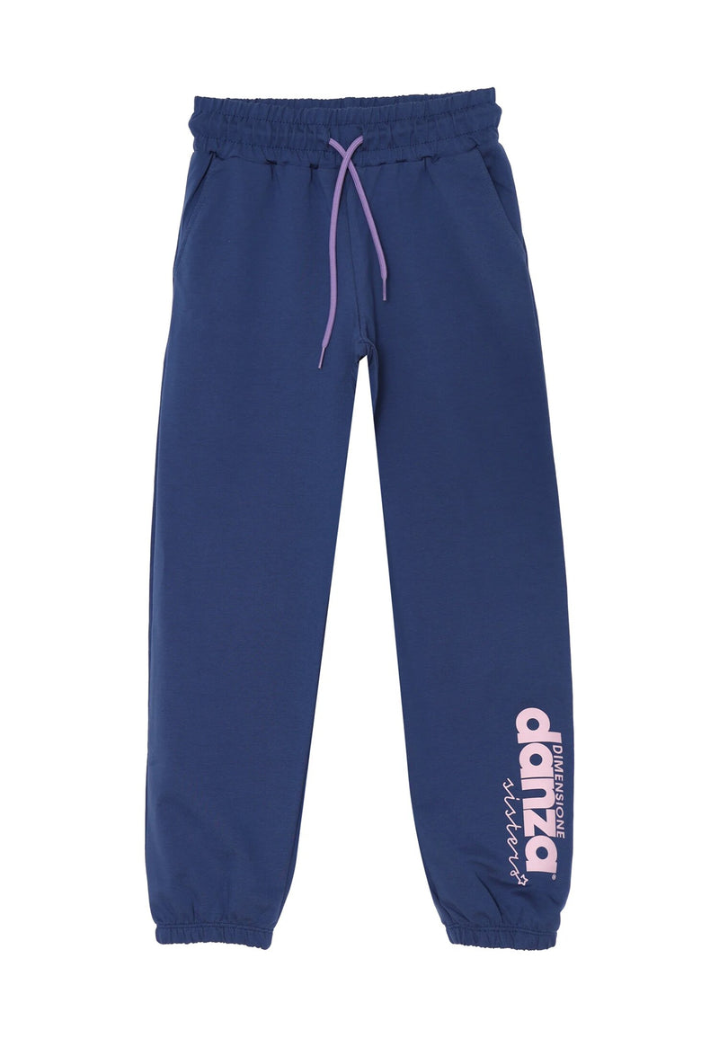 Size Dance Tracksuit Blue Girls 2-16 Years with Crop Sweatshirt and Hood - BLUE | CammarataMode
