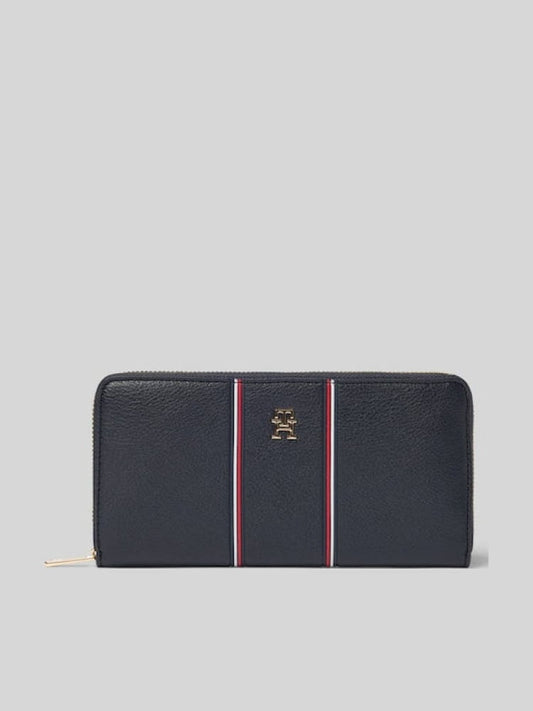 Tommy Hilfiger portafoglio blu navy donna mini logo