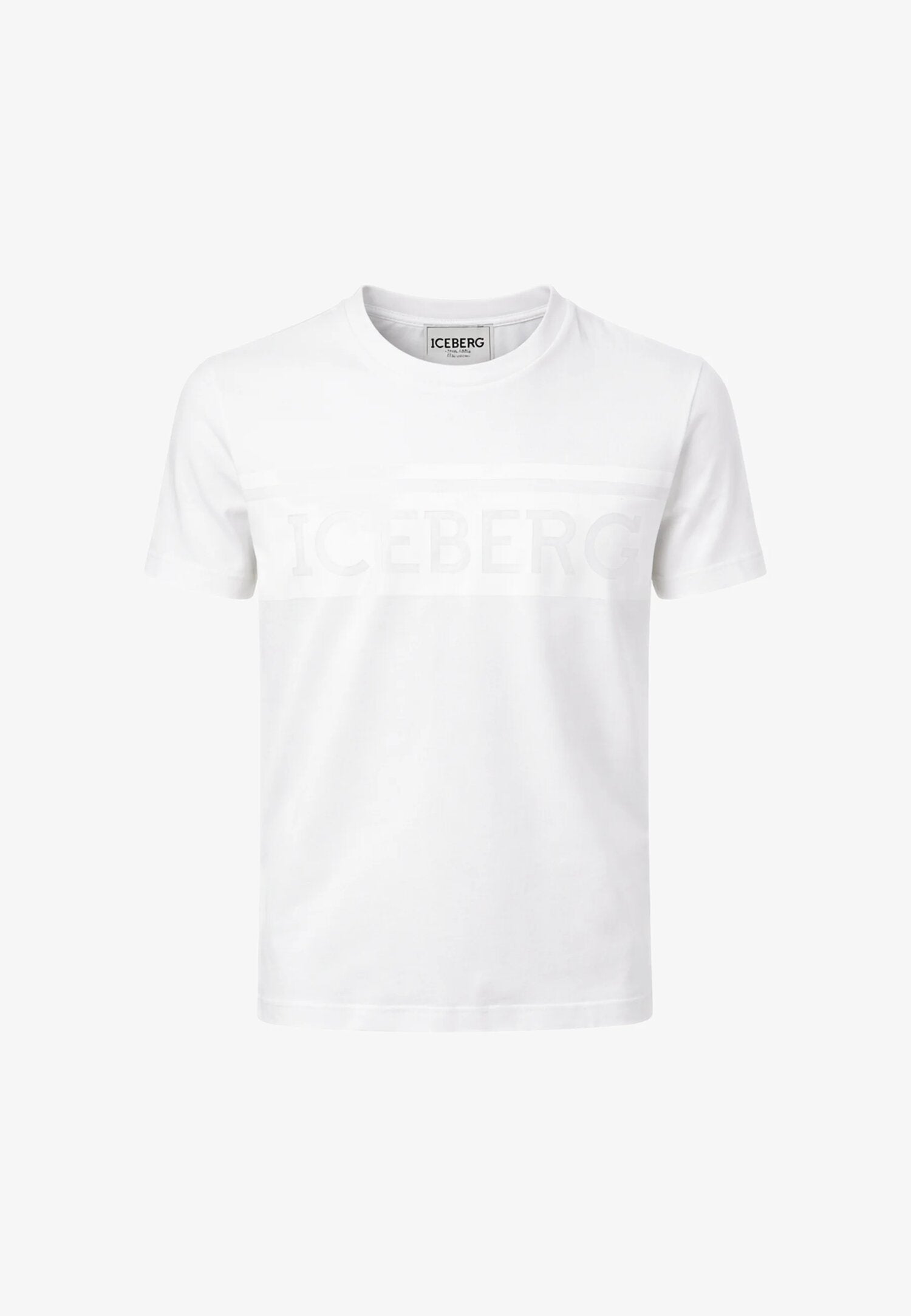 Icebergs Tshirt Bianca Con Logo Maxi Bambino TSICE6120J_