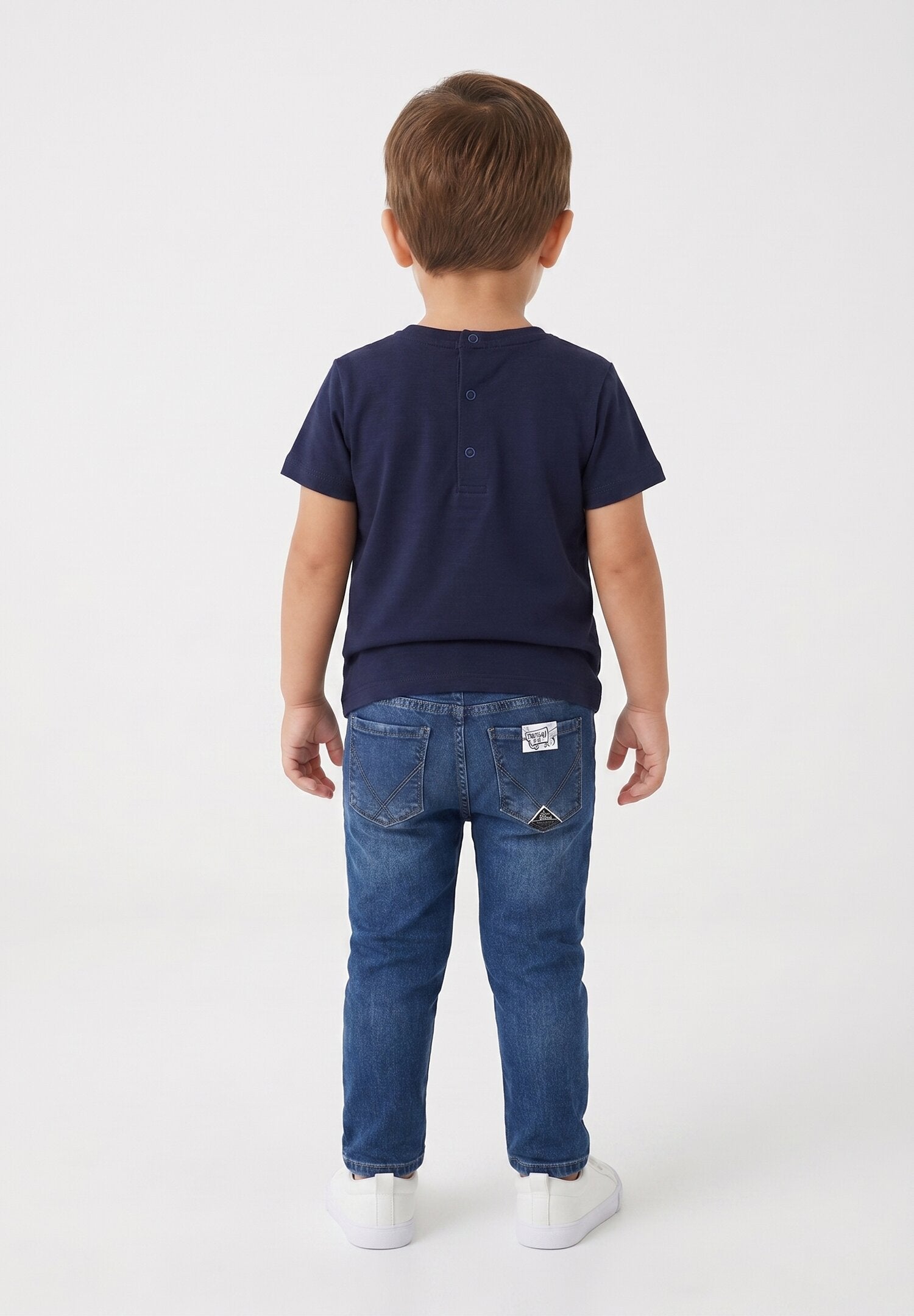 Roy Roger's Tshirt Blu Con Taschino Neonato RG188B_