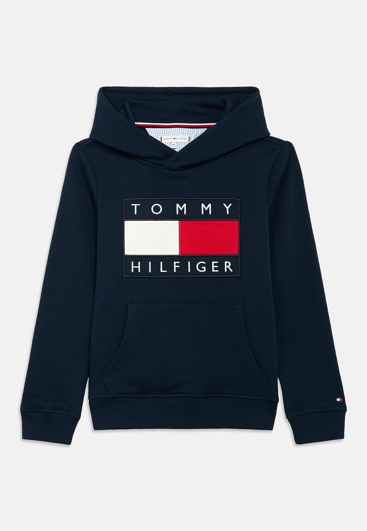 TOMMY HILFIGER tommy hilfiger felpa blu bambino con cappuccio quotidiano in cotone ks0ks0070 KS0KS0070