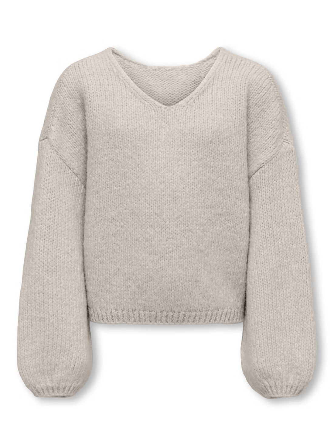 ONLY KIDS maglia grigia scollo a v rasata Bambine e ragazze 15368180.GRIG_