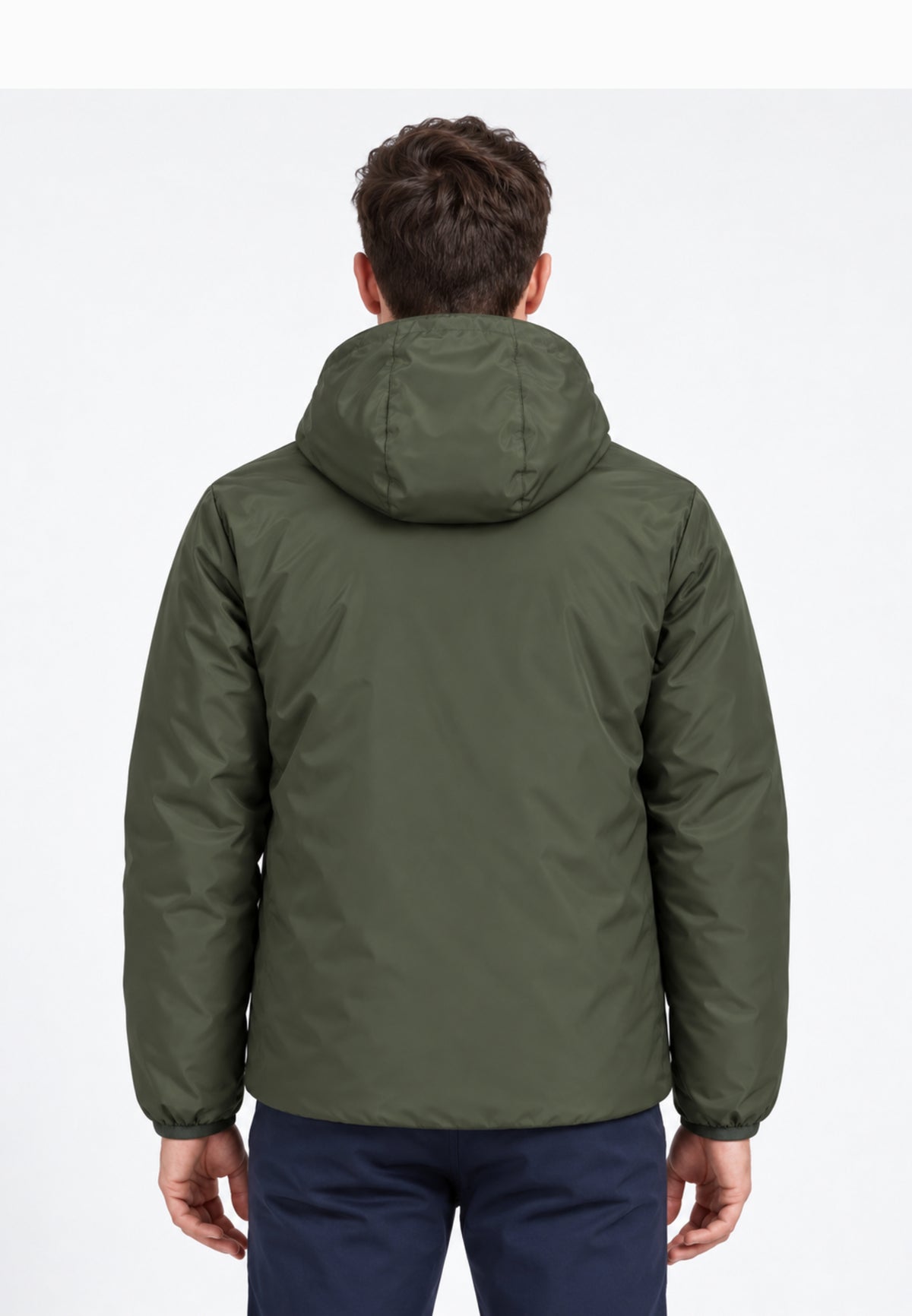 John Richmond GIUBBOTTO VERDE DOUBLE FACE CON CAPPUCCIO Uomo UMA26176GB.VERDE_