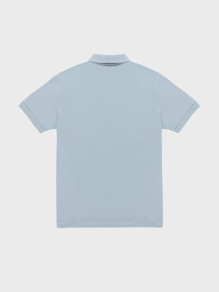 Refrigiwear polo celeste polvere uomo mini logo