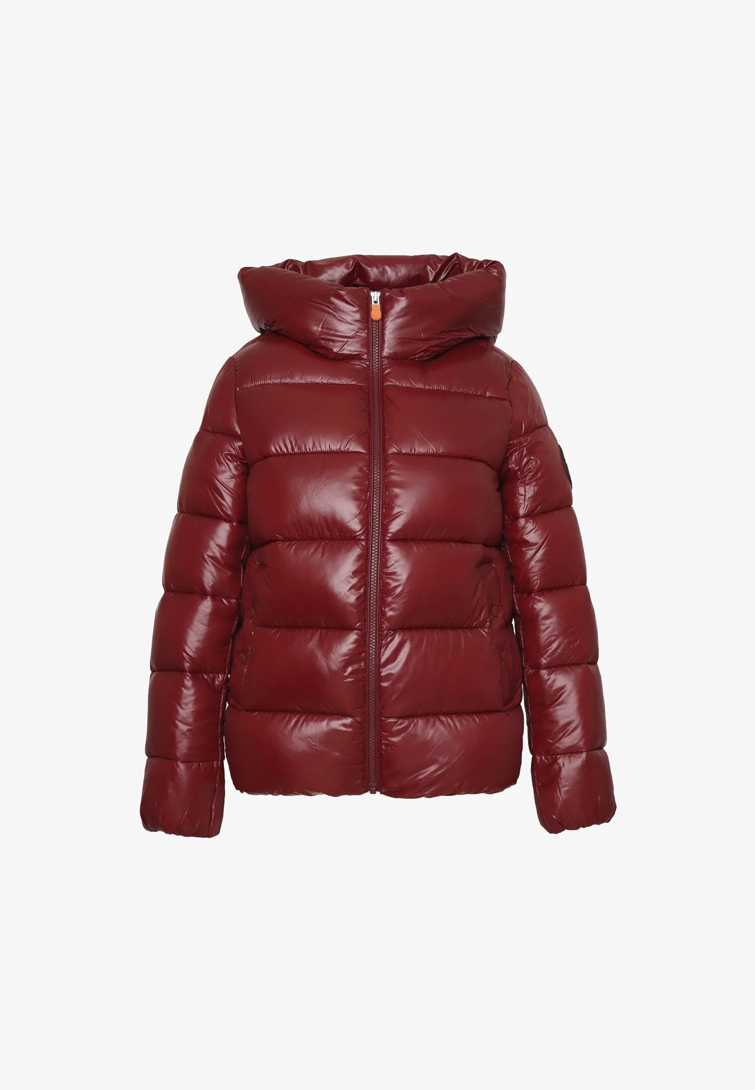 Save The Duck Giubbotto Bambina Bordeaux In Nylon Con Cappuccio Sportivo AI25