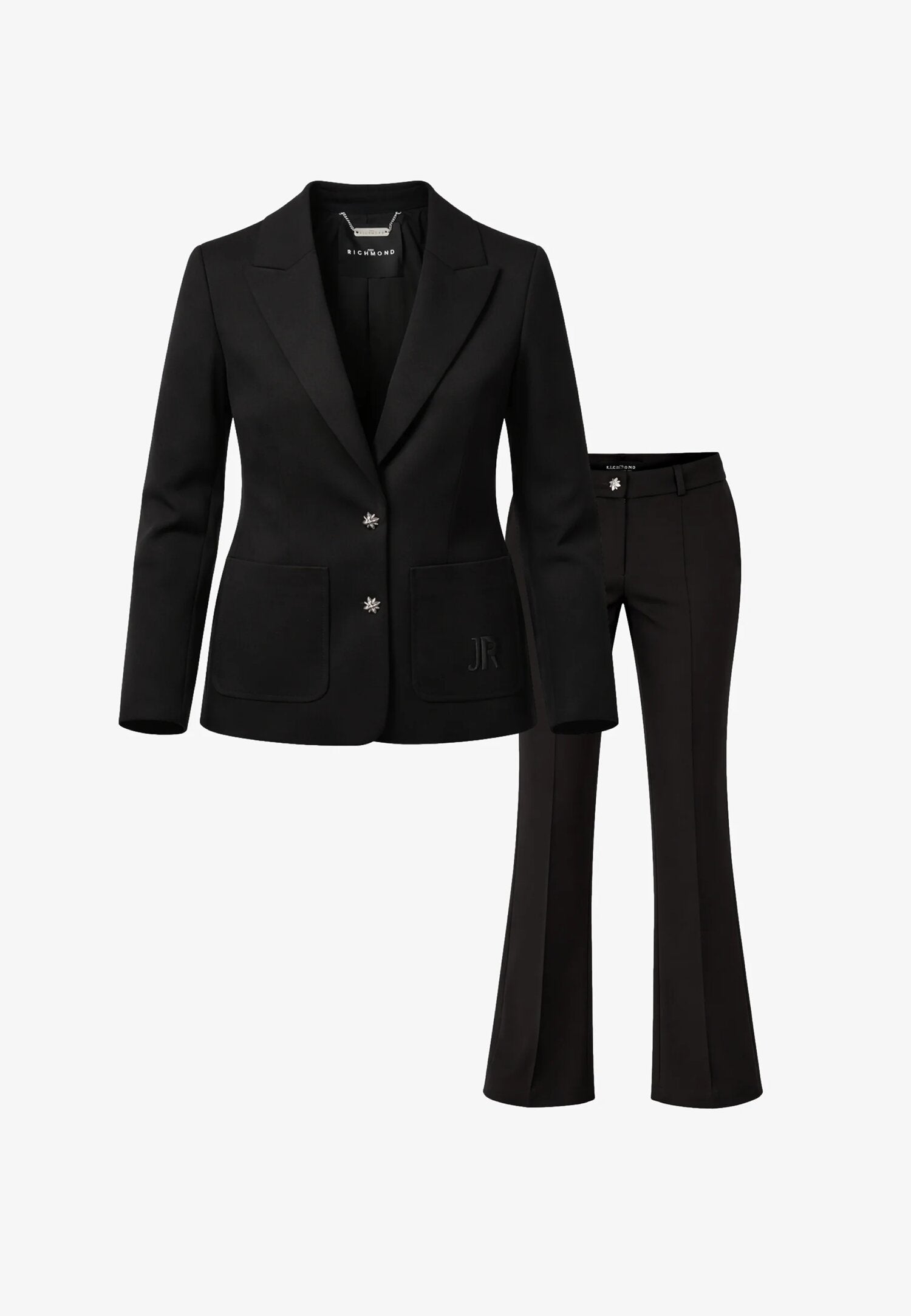 John Richmond Tailleur Nero Con Pantalone a Zampa Bambina RGP26179JP_