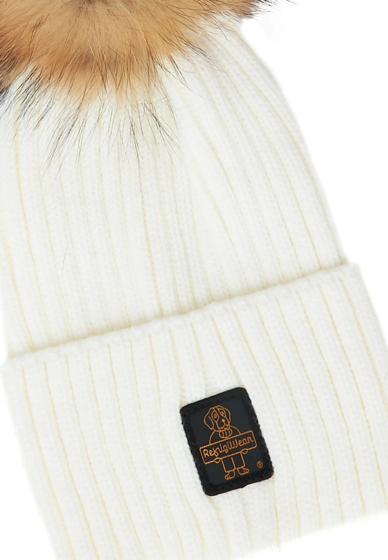 Refrigiwear Cappello Panna Donna Ponpon In Lana Cuffia Quotidiano AI25