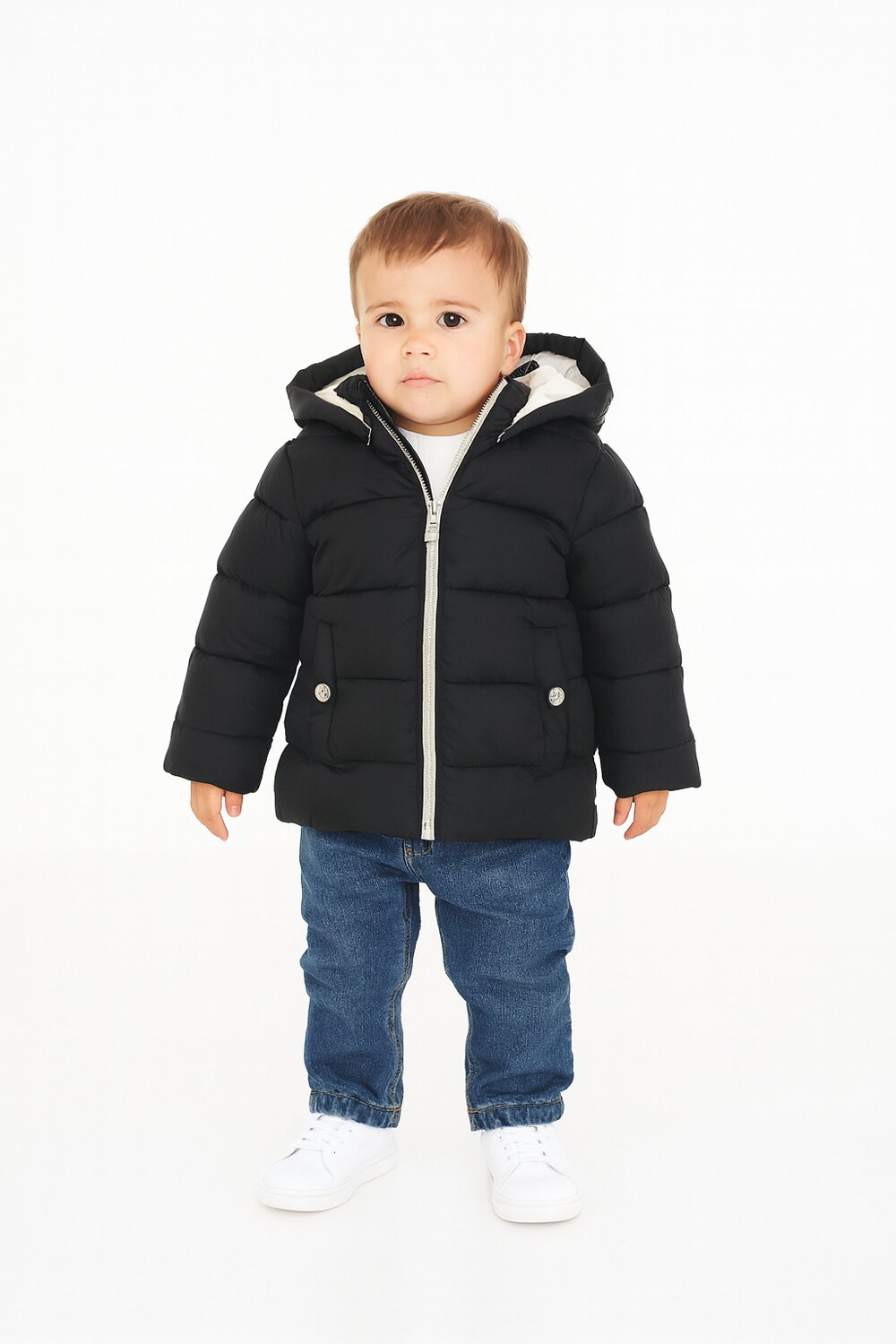 John Richmond giacca invernale da bambina black inverno calda