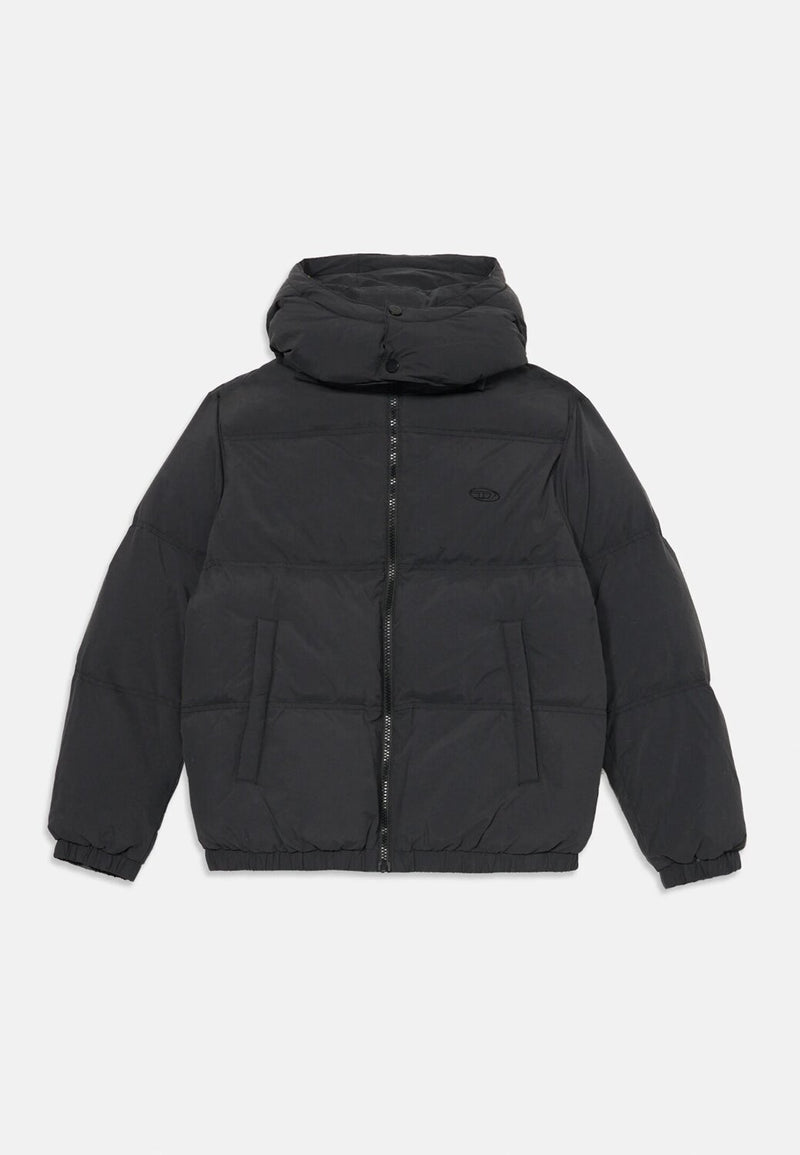 Diesel giacca invernale bambino ragazzo nera imbottita con cappuccio - NERO | CammarataMode
