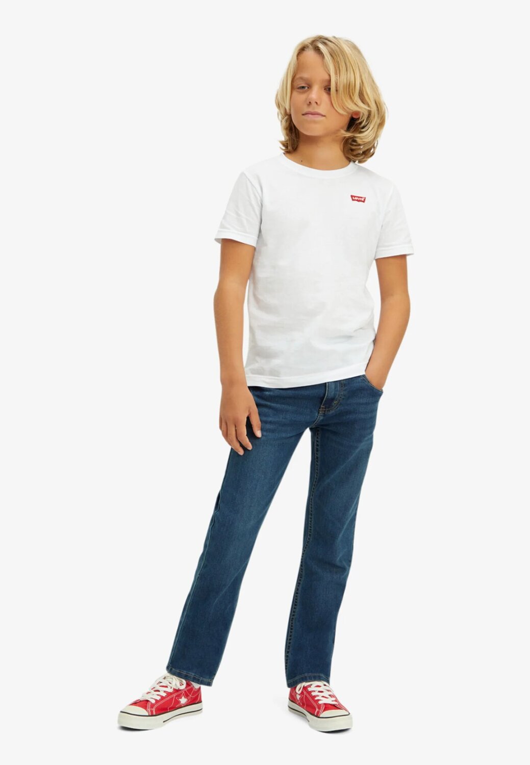Levi's Jeans Blu Denim Modello Slim Bambino 8E2006-M8N_