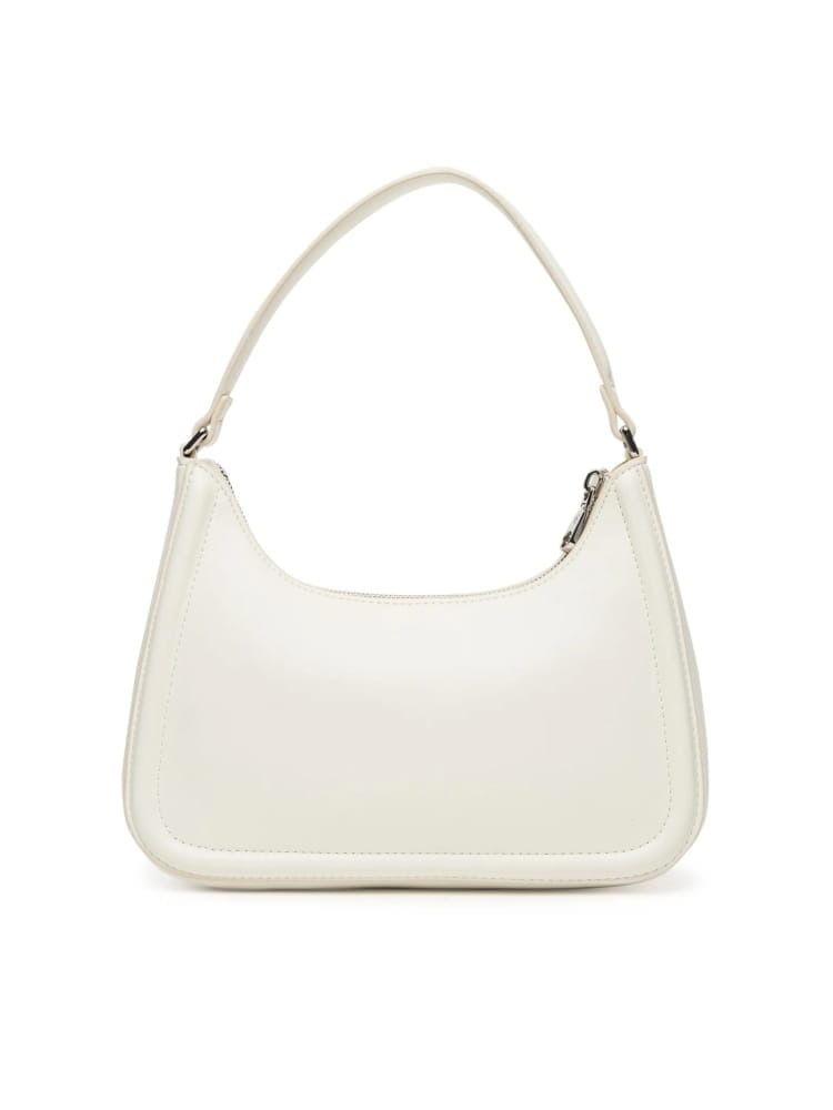 Calvin Klein borsa bianca donna a spalla in ecopelle logo sul davanti