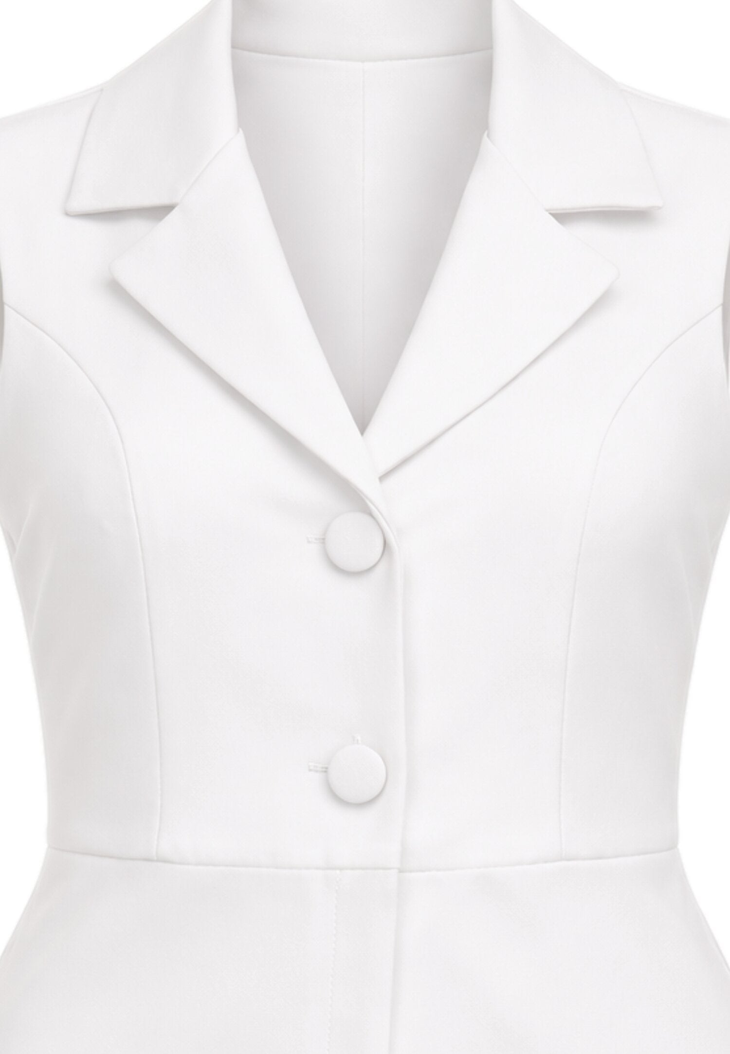 Mon Saurire Tutina Panna Smanicata Con Collo Rever Bambina M1338J_