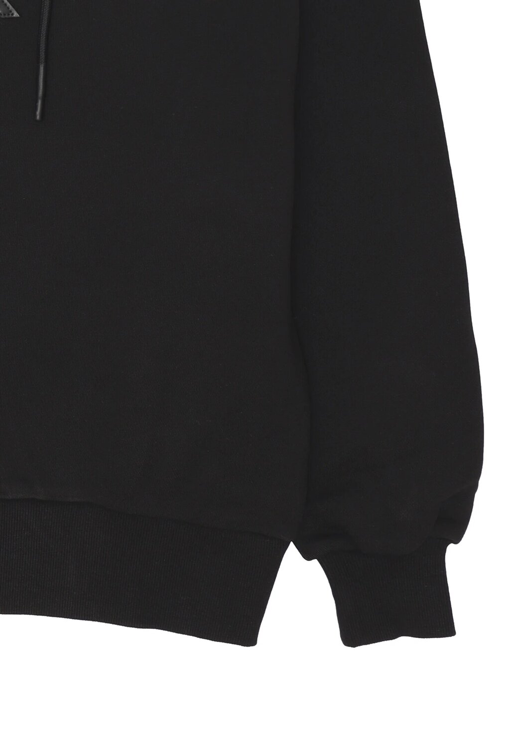 John Richmond felpa uomo nera con cappuccio cotone logo urban | CammarataMode