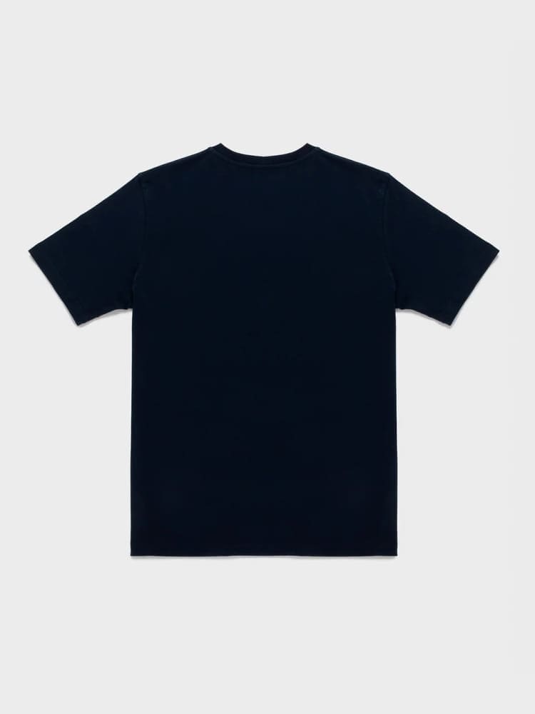 Refrigiwear thirt blu navy uomo logo lettering
