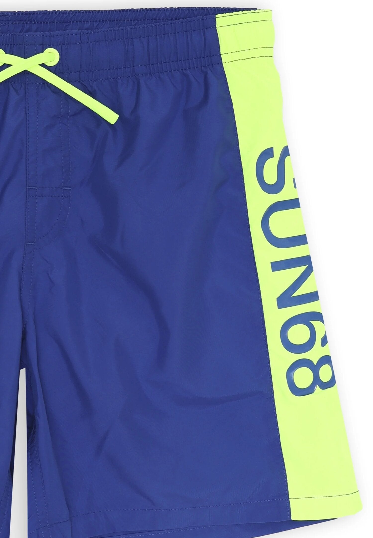 Sun68 costume royal blue con fascia fluo e stampa SUN68 verticale | CammarataMode