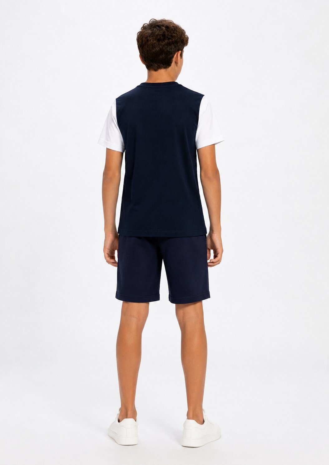 Bikkembergs Completo Blu Con Logo Verticale Bambino BK4184_