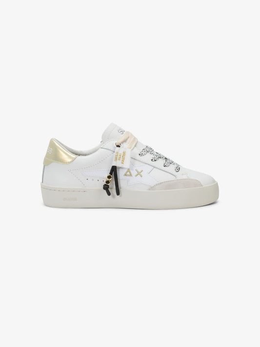 Sun68 scarpe bianche donna logo sul lato