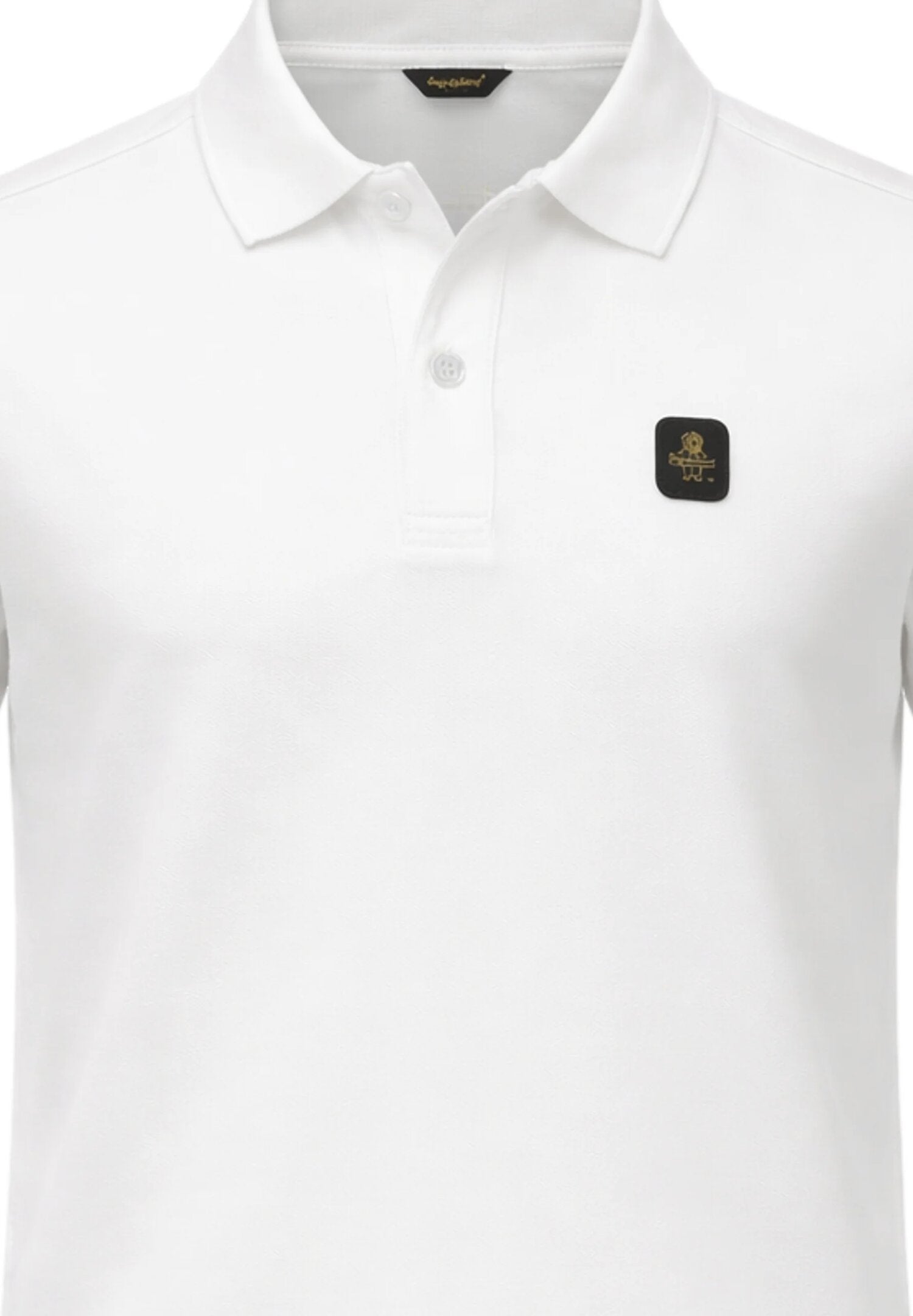 Refrigiwear Polo Bianca Logo Patch Bambino Maniche Corte - R1523TS26_